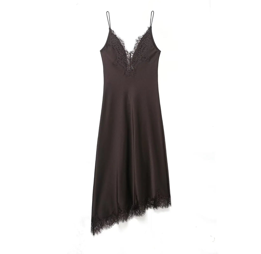Vestido Midi de Gala con Corte Imperio