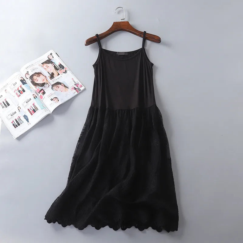 Vestido de Verano de Encaje Blanco NovaTrend