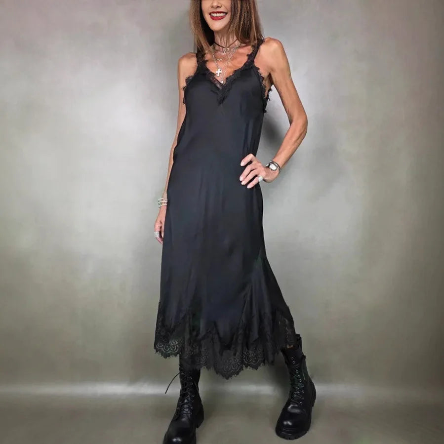 Vestido Largo Estilo Boho con Encaje: Suave, Ligero y Romántico NovaTrend