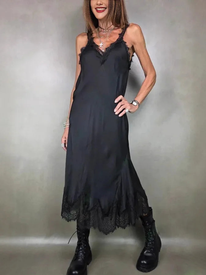 Vestido Largo Estilo Boho con Encaje: Suave, Ligero y Romántico NovaTrend