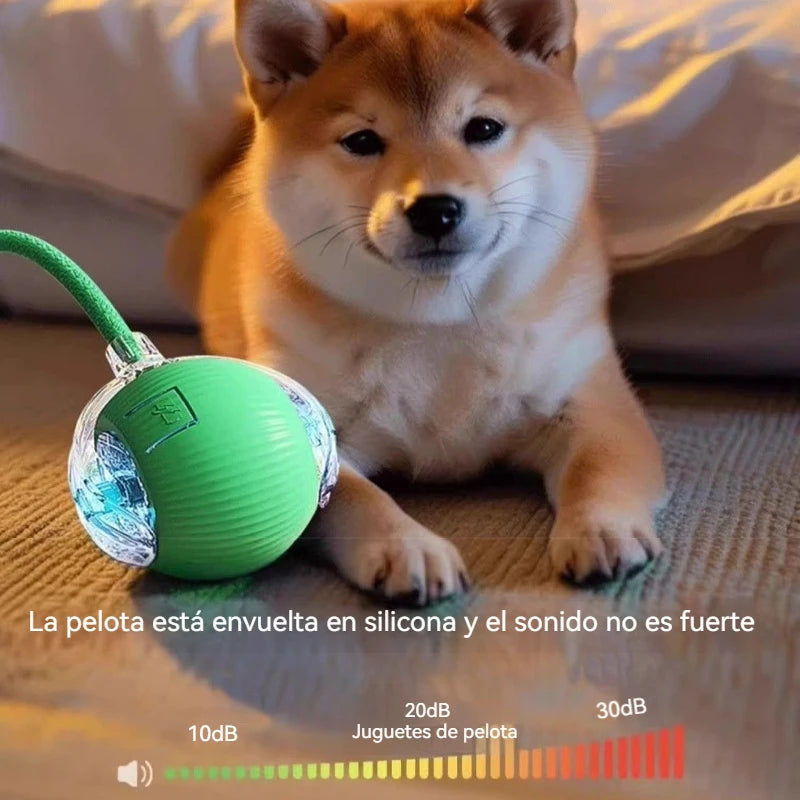 Pelota Inteligente para Perros: Juguete Interactivo con Rodamiento Automático y Recarga USB