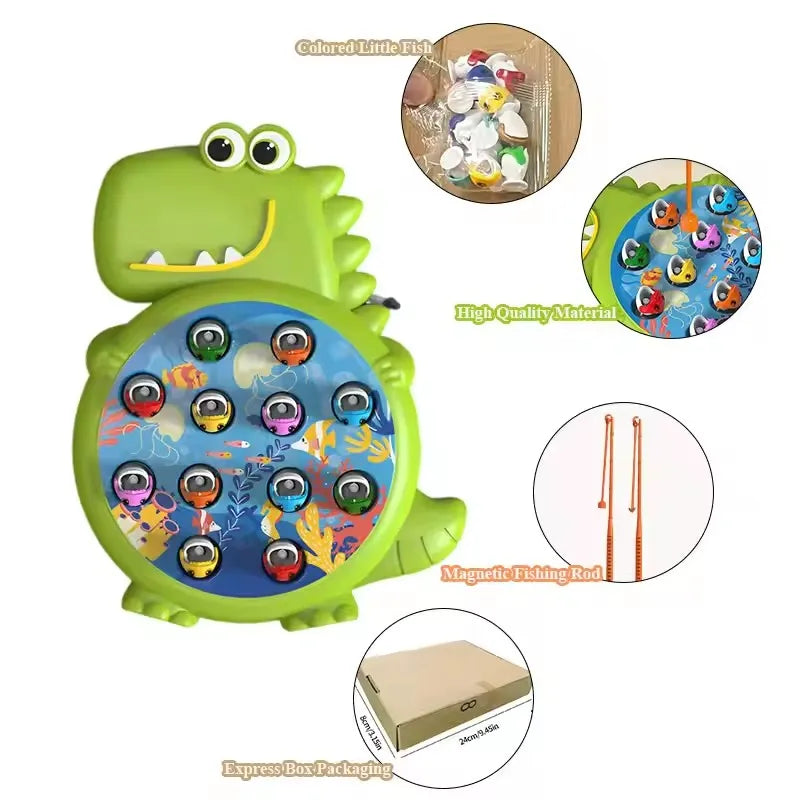 Juego de Pesca Magnética para Bebés - Juguete Educativo de Estimulación Temprana
