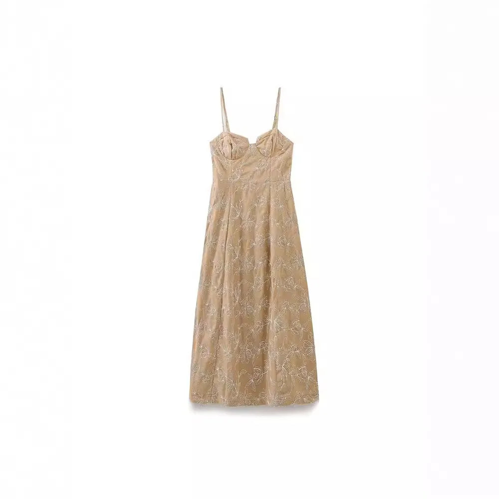 Vestido Largo de Tirantes Estampado Floral NovaTrend