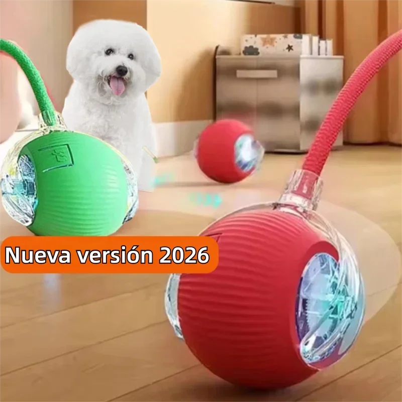Pelota Inteligente para Perros: Juguete Interactivo con Rodamiento Automático y Recarga USB