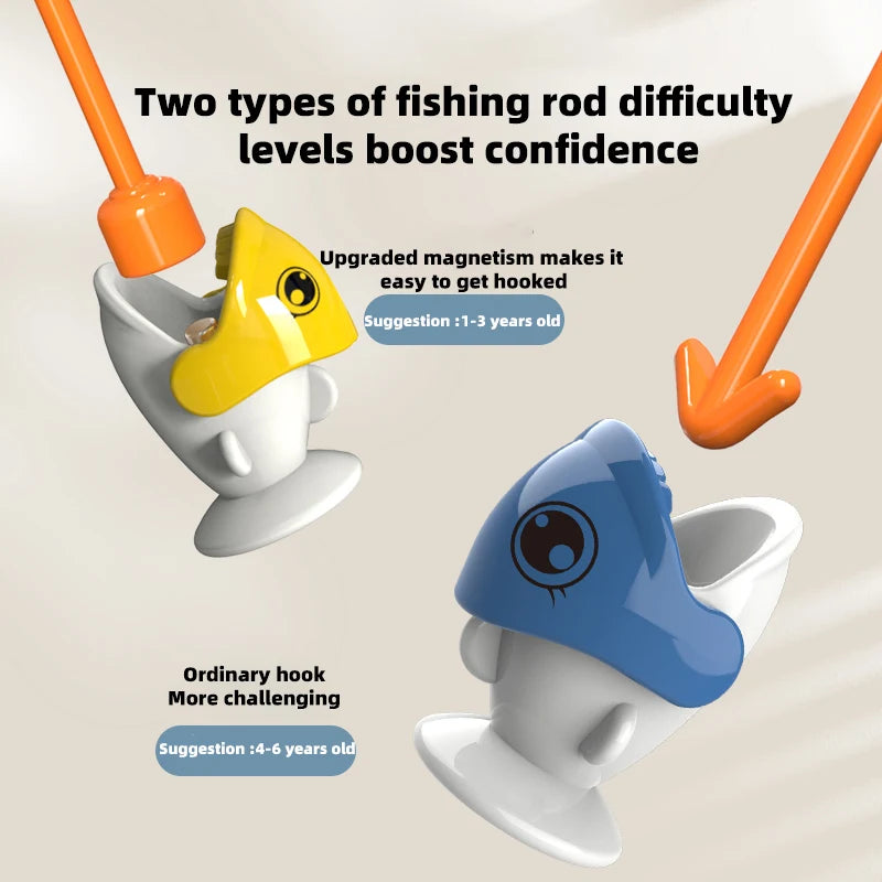 Juego de Pesca Magnética para Bebés - Juguete Educativo de Estimulación Temprana