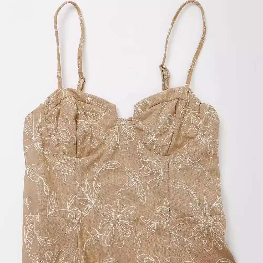 Vestido Largo de Tirantes Estampado Floral NovaTrend