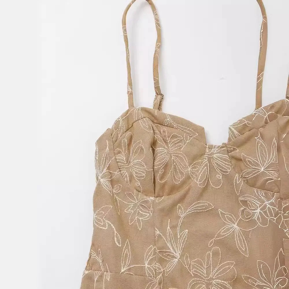 Vestido Largo de Tirantes Estampado Floral NovaTrend