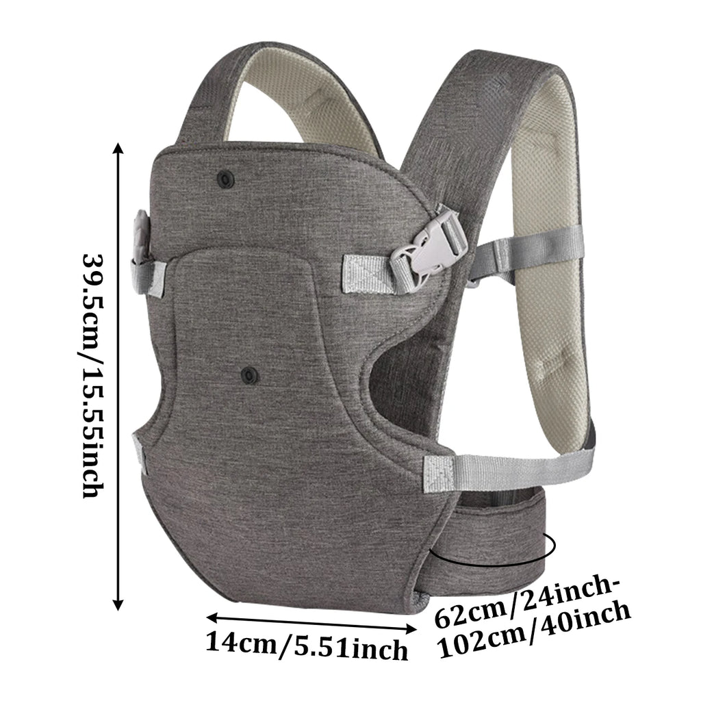 Portabebés Ergonómico Transpirable Multi-posición: Mochila Canguro Confort NovaTrend