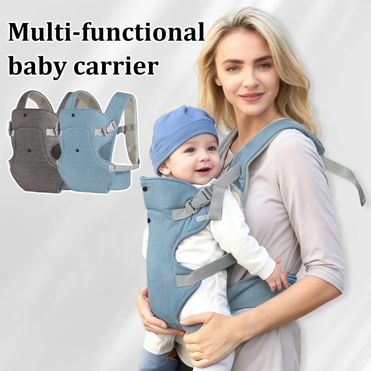 Portabebés Ergonómico Transpirable Multi-posición: Mochila Canguro Confort NovaTrend